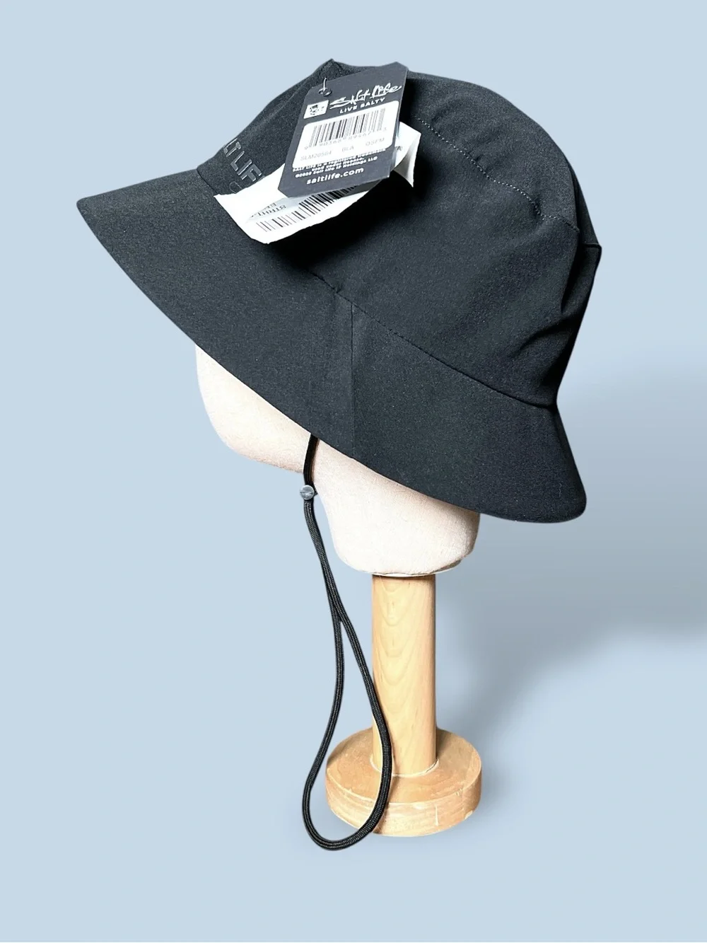 SALT LIFE Unisex Black High-Performance Bucket Hat Sz O/S